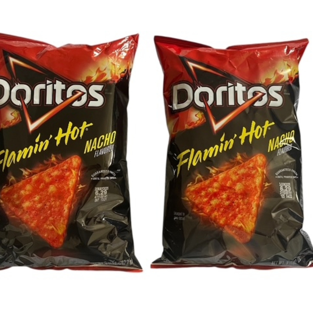 DORITOS Flamin' Hot NACHO Cheese Tortilla Chips 2-Bags